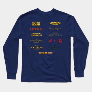 Wes Anderson Films Long Sleeve T-Shirt